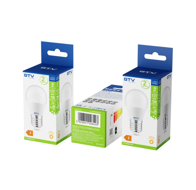 LED lemputė E27 3000K 8W LD-SMBD45-80