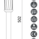 Pastatomas lauko šviestuvas KERTA 50 IP44 graphite Pastatomas lauko šviestuvas KERTA 50 IP44 graphite