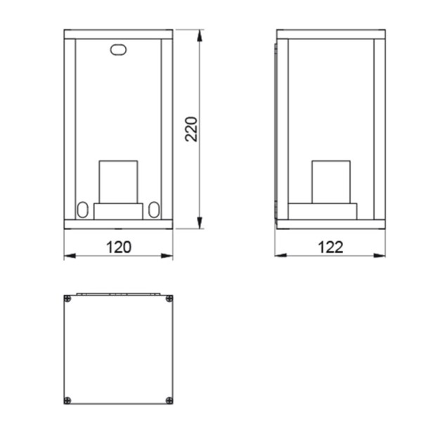 Sieninis lauko šviestuvas VENTANA IP54 black Sieninis lauko šviestuvas VENTANA IP54 black