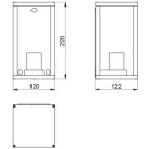 Sieninis lauko šviestuvas VENTANA IP54 black Sieninis lauko šviestuvas VENTANA IP54 black
