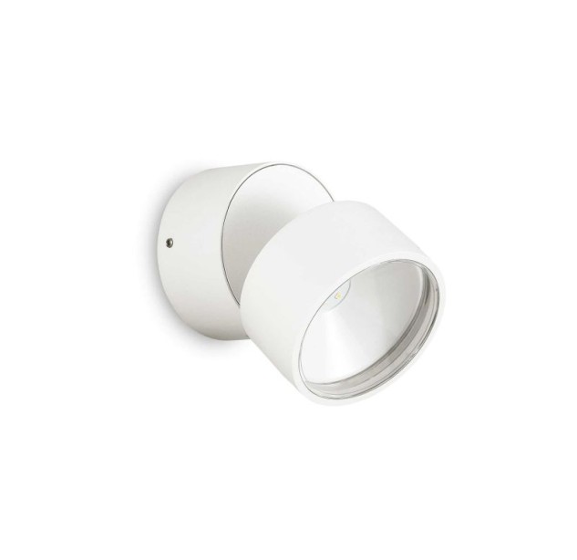 Sieninis lauko šviestuvas OMEGA AP ROUND BIANCO 4000K IP54