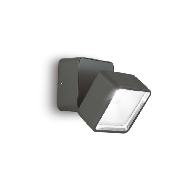 Sieninis lauko šviestuvas OMEGA AP SQUARE ANTRACITE 4000K IP54