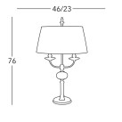 Stalinis šviestuvas ASCOT 2x60W E14 IP20 0195.72.4
