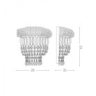 DUBAI AP2 E14 80W IP20 Wall Light 207155
