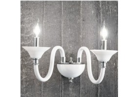Sieninis šviestuvas Bianca 2x10W E14 AP.TEBE/2-BIANCO
