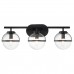 Sieninis šviestuvas Hollis E14 3x40W IP44 HK-HOLLIS3-C-BK-BATH 
