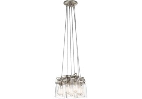 Pakabinamas šviestuvas BRINLEY E27 6x60W KL-BRINLEY6-NI