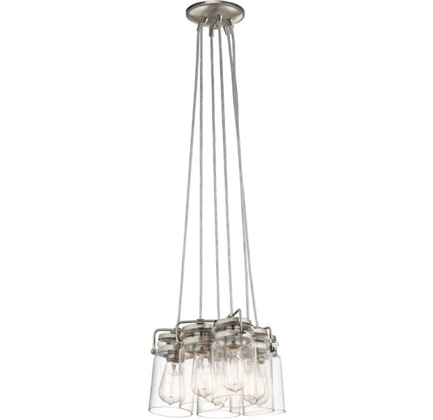 Pakabinamas šviestuvas BRINLEY E27 6x60W KL-BRINLEY6-NI