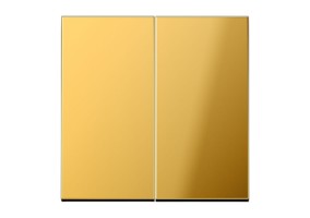 Klavišas dvigubas be rėmelio GO2995 gold