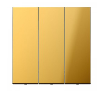 Klavišas trigubas be rėmelio GO993 gold