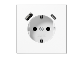 Kištukinis lizdas be rėmelio su USB LS1520-15CAWW