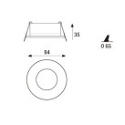 Įleidžiamas šviestuvas WATER-TIGHT 107 GREY