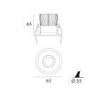 Įleidžiamas šviestuvas AMBIENCE/UGR 51005 3000K 5W 51005-2153-90 