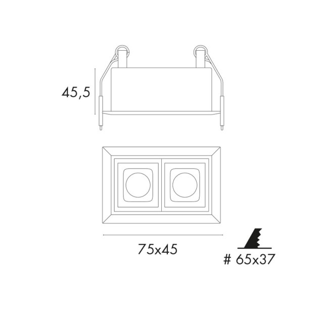 Įleidžiamas šviestuvas EAGLE R2L 3000K 6W 7ID50106-21N3-9001