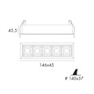 Įleidžiamas šviestuvas EAGLE R5L 3000K 10W 7ID50110-21N3-9001 Įleidžiamas šviestuvas EAGLE R5L 3000K 10W 7ID50110-21N3-9001