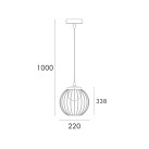 Pakabinamas lauko šviestuvas ORION H 3000K 7W 7OH40207-22X3-TB Pakabinamas lauko šviestuvas ORION H 3000K 7W 7OH40207-22X3-TB