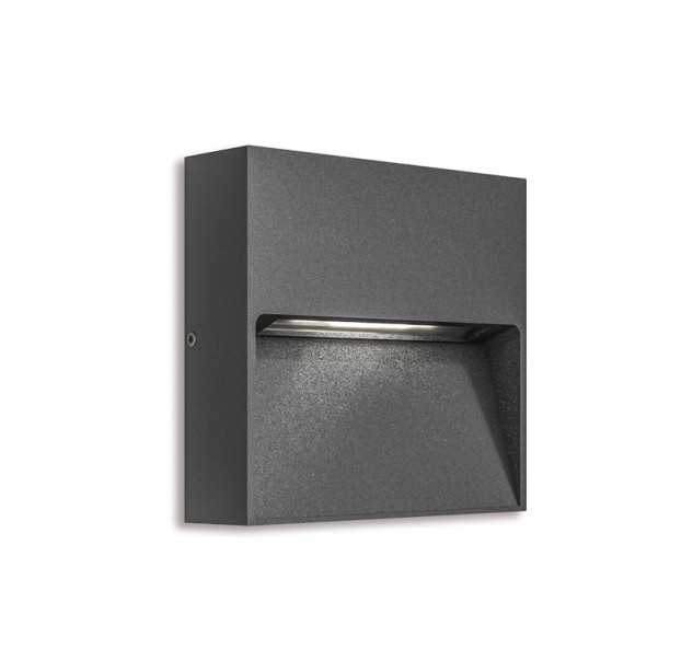 Sieninis lauko šviestuvas BETA S10 3000K 10W 7OW24110-22P3-DG Sieninis lauko šviestuvas BETA S10 3000K 10W 7OW24110-22P3-DG