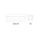 Sieninis lauko šviestuvas ALPHA S08 3000K 8W 7OW50308-22P3-DG