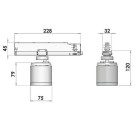 Akcentinis šviestuvas GA-017 CASA 6G06/930 WFL 25W juodas 35°
