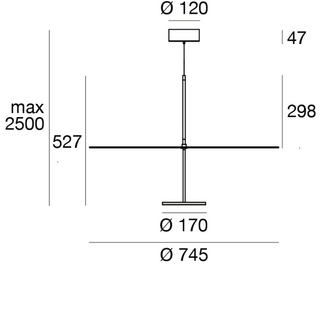 Pakabinamas šviestuvas Stilo_P 35W 2700K IP20 CA088DWHMDI Pakabinamas šviestuvas Stilo_P 35W 2700K IP20 CA088DWHMDI