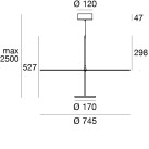 Pakabinamas šviestuvas Stilo_P 35W 2700K IP20 CA088DWHMDI Pakabinamas šviestuvas Stilo_P 35W 2700K IP20 CA088DWHMDI