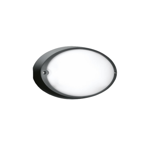 Sieninis lauko šviestuvas AIRY OVALE 300 Black IP54 Sieninis lauko šviestuvas AIRY OVALE 300 Black IP54