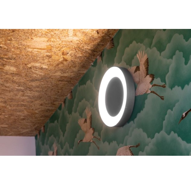 Sieninis/lubinis lauko šviestuvas ROSS 330 Sensor Anthracite 25W IP66
