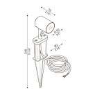 Lauko prožektorius AGO GARDEN 6W 3000K IP66 Black
