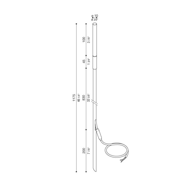 Pastatomas lauko šviestuvas LINFA 120 3000K 2W LT14901A3
