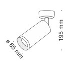 Lubinis šviestuvas FOCUS C017CW-01MG