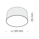 Lubinis šviestuvas ZON 4000K C032CL-L12B4K Lubinis šviestuvas ZON 4000K C032CL-L12B4K