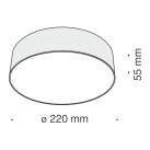 Lubinis šviestuvas ZON 4000K C032CL-L32B4K Lubinis šviestuvas ZON 4000K C032CL-L32B4K