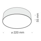 Lubinis šviestuvas ZON 4000K C032CL-L32W4K Lubinis šviestuvas ZON 4000K C032CL-L32W4K