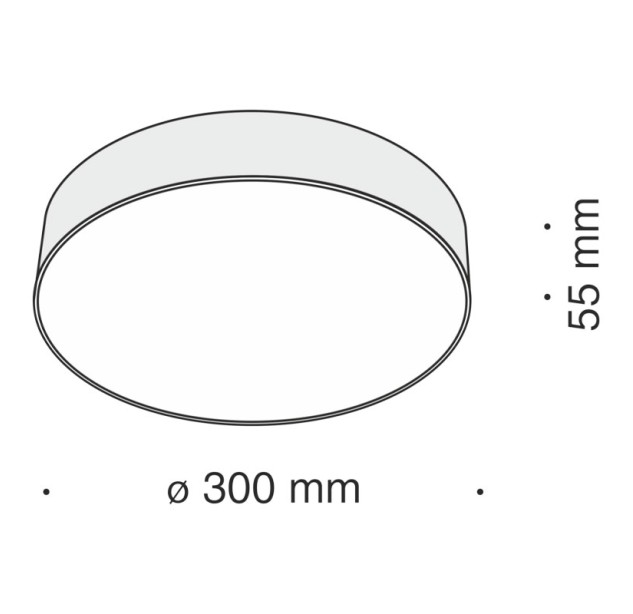 Lubinis šviestuvas ZON 4000K C032CL-L43B4K Lubinis šviestuvas ZON 4000K C032CL-L43B4K
