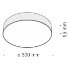 Lubinis šviestuvas ZON 4000K C032CL-L43W4K
