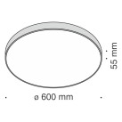 Lubinis šviestuvas ZON 4000K C032CL-L96B4K Lubinis šviestuvas ZON 4000K C032CL-L96B4K