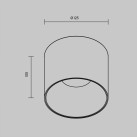 Lubinis šviestuvas ALFA LED 4000K C064CL-01-25W4K-RD-WB