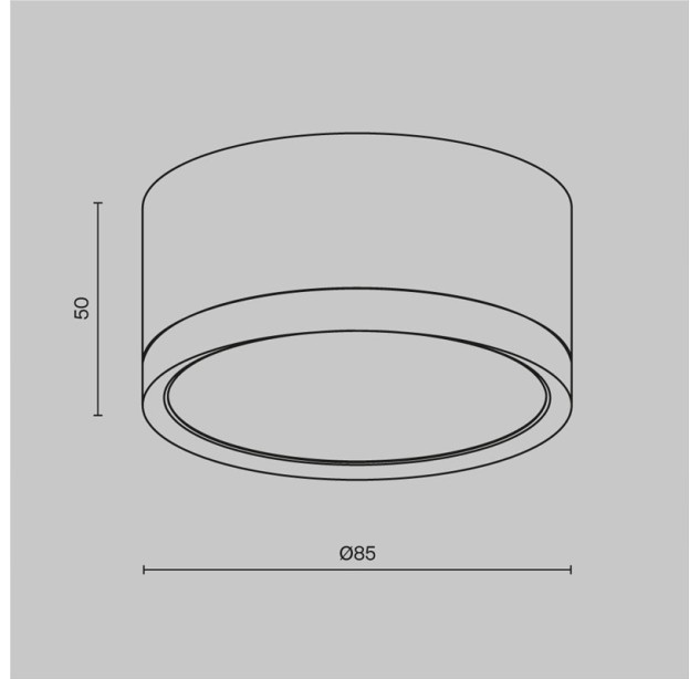 Lubinis šviestuvas HOOP C086CL-GX53-SRD-BG Lubinis šviestuvas HOOP C086CL-GX53-SRD-BG