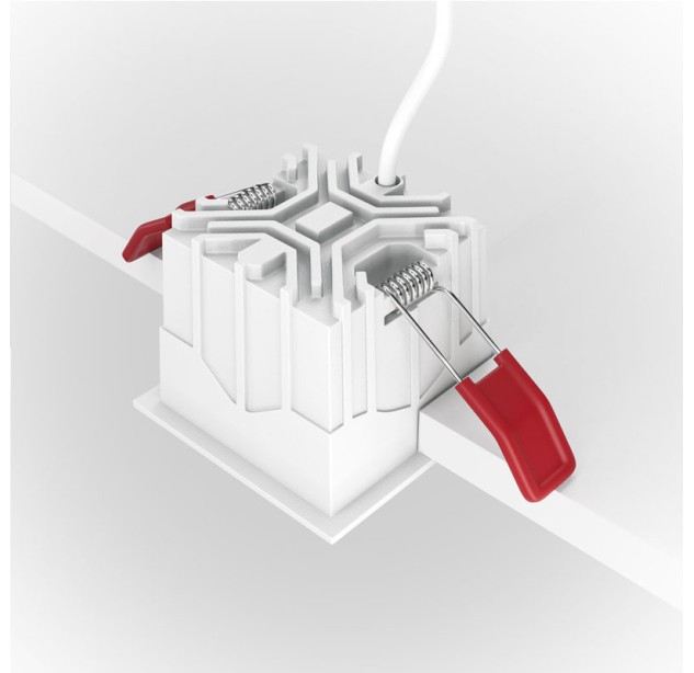 Įleidžiamas šviestuvas ALFA LED 3000K 10W DL043-01-10W3K-D-SQ-W dimeriuojamas Įleidžiamas šviestuvas ALFA LED 3000K 10W DL043-01-10W3K-D-SQ-W dimeriuojamas