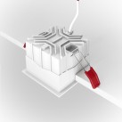 Įleidžiamas šviestuvas ALFA LED 4000K 15W DL043-01-15W4K-D-SQ-WB dimeriuojamas Įleidžiamas šviestuvas ALFA LED 4000K 15W DL043-01-15W4K-D-SQ-WB dimeriuojamas