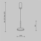 Pakabinamas šviestuvas El 3000K 12W MOD041PL-L15G3K Pakabinamas šviestuvas El 3000K 12W MOD041PL-L15G3K