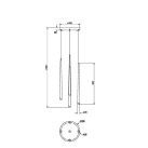 Pakabinamas šviestuvas CASCADE MOD132PL-L28BK2