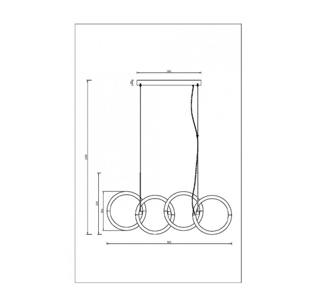 Pakabinamas šviestuvas NODE MOD165PL-L40G3K Pakabinamas šviestuvas NODE MOD165PL-L40G3K