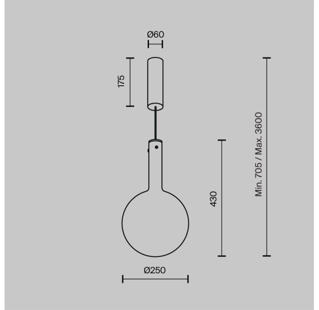Pakabinamas šviestuvas NEBULA 3000K 6W MOD182PL-L6W3K Pakabinamas šviestuvas NEBULA 3000K 6W MOD182PL-L6W3K