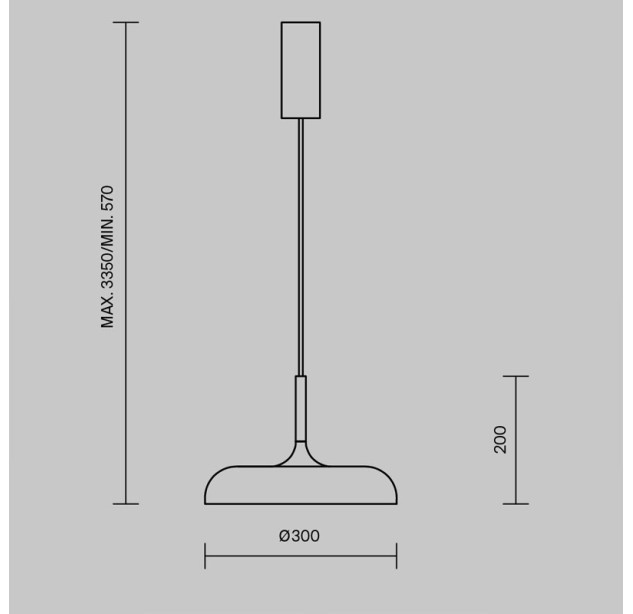 Pakabinamas šviestuvas GERHARD 3000K 19W MOD189PL-L12W3K1