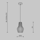 Pakabinamas šviestuvas ROOTS MOD191PL-01W Pakabinamas šviestuvas ROOTS MOD191PL-01W