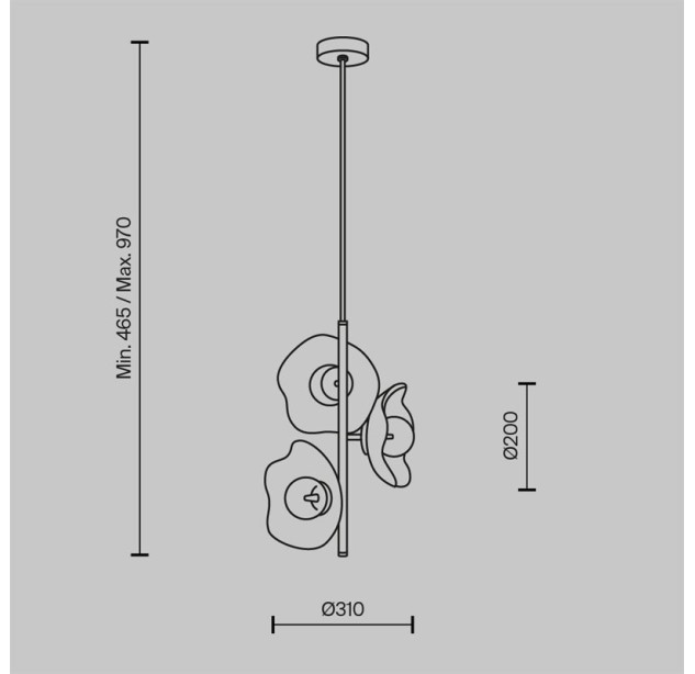 Pakabinamas šviestuvas MIRACLE MOD207PL-03BS Pakabinamas šviestuvas MIRACLE MOD207PL-03BS