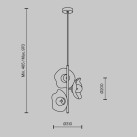 Pakabinamas šviestuvas MIRACLE MOD207PL-03BS Pakabinamas šviestuvas MIRACLE MOD207PL-03BS