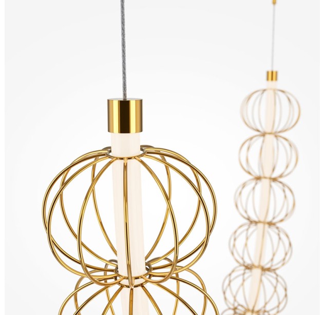 Pakabinamas šviestuvas GOLDEN CAGE 3000K 107W MOD216PL-L55G3K Pakabinamas šviestuvas GOLDEN CAGE 3000K 107W MOD216PL-L55G3K