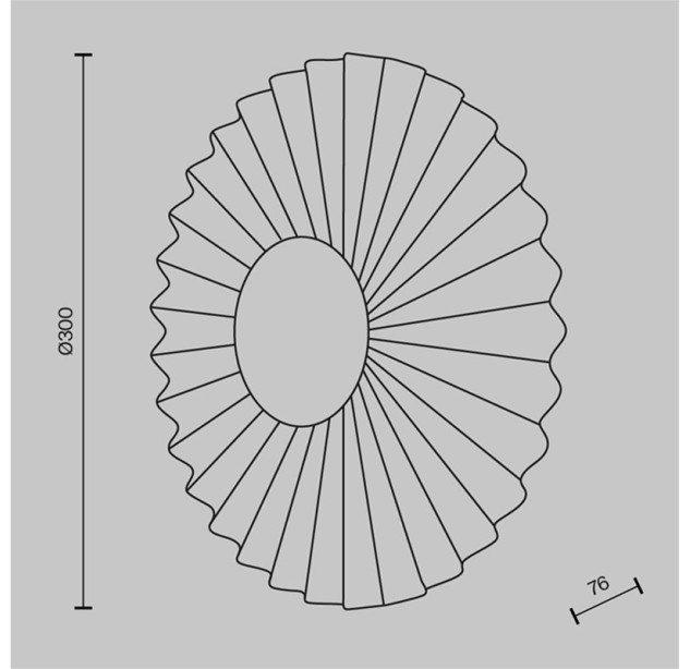 Sieninis šviestuvas Fiore 3000K 7W Sieninis šviestuvas Fiore 3000K 7W